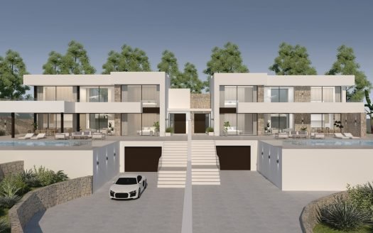 Semi-detached 240m2 in Moraira (Alicante) – 4 Zimmer & 4 Bäder