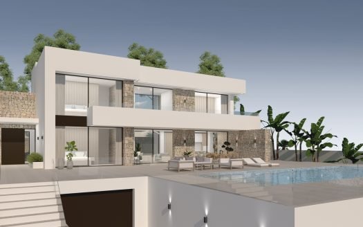 Semi-detached 240m2 in Moraira (Alicante) – 4 Zimmer & 4 Bäder