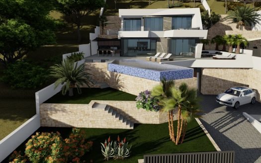 Villa 427m2 in Calpe (Alicante) – 4 Zimmer & 5 Bäder