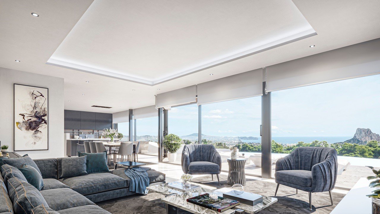 Villa 349m2 en Calpe (Alicante) – 4 habitaciones y 4 baños