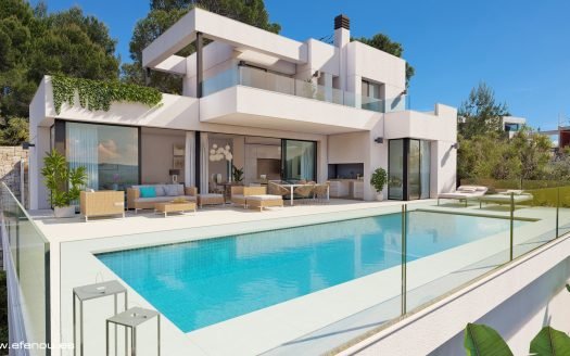 Villa 190m2 in Calpe (Alicante) – 3 Zimmer & 4 Bäder