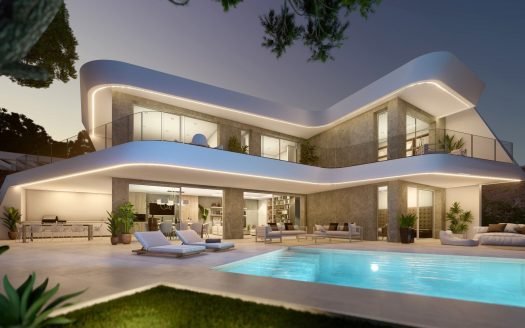 Villas 400m2 in Moraira (Alicante) – 4 Bedrooms and 4 baths