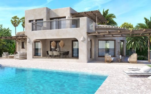 Neu gebaute Villa zum Verkauf in Jávea mit Panoramablick auf das Meer