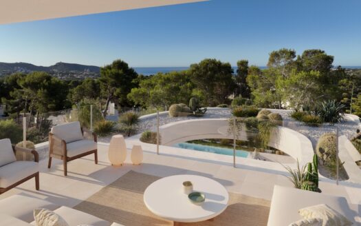 Independent villa 446m2 in Moraira (Alicante) – 4 Zimmer & 5 Bäder