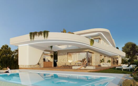 Independent villa 446m2 in Moraira (Alicante) – 4 Zimmer & 5 Bäder
